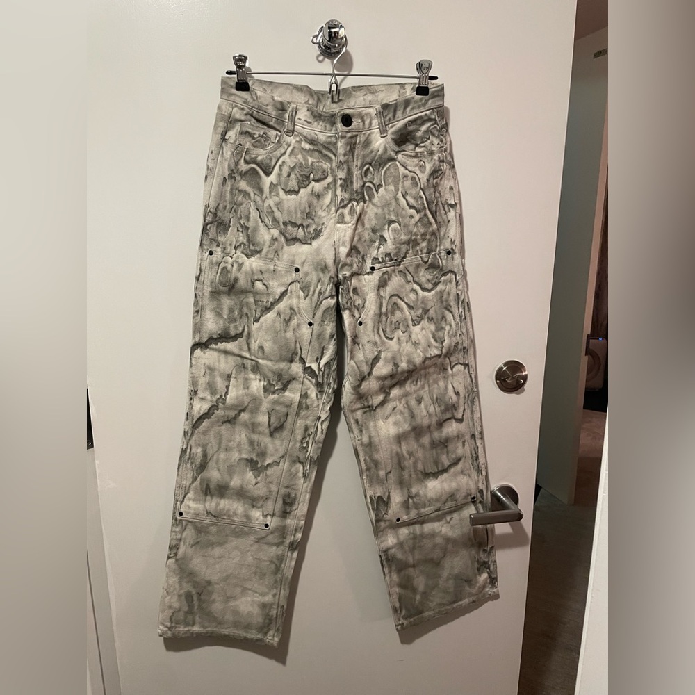 Brain Dead Gray Patterned Men Pants - image 1